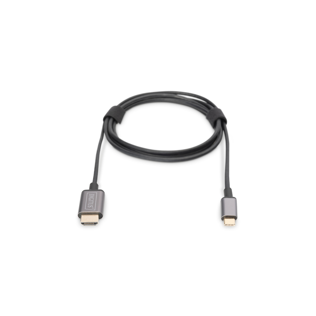 Кабель мультимедійний USB-C to HDMI M 1.8m UHD 4K Digitus (DA-70821) - зображення 8