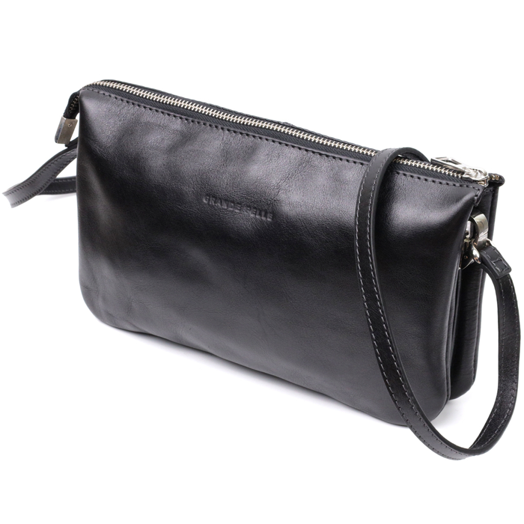 Сумка Grande Pelle З натуральної шкіри Чорна (11657) - зображення 1