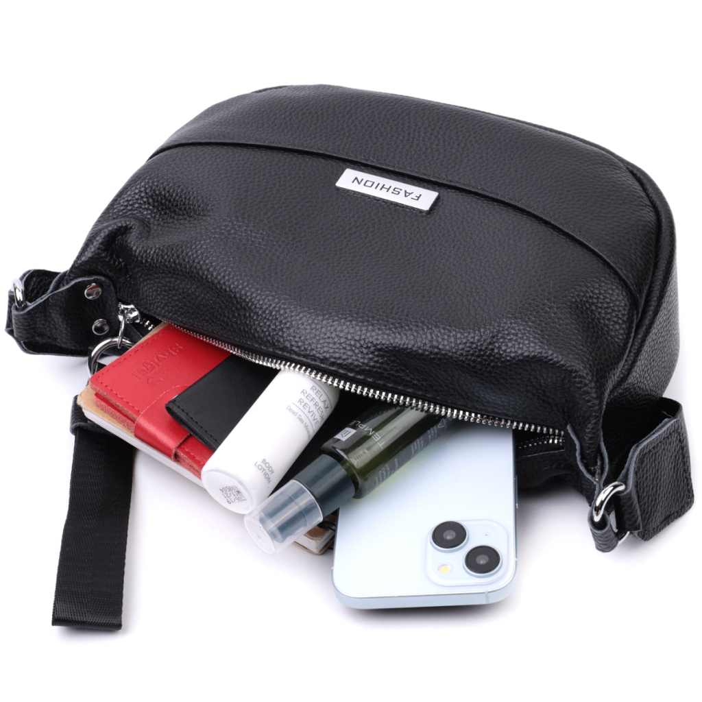 Сумка Vintage З натуральної шкіри Чорна (22615) - зображення 11