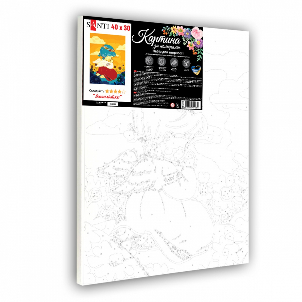 Картина по номерам Santi Янголятко 30*40 см (954259) - зображення 2