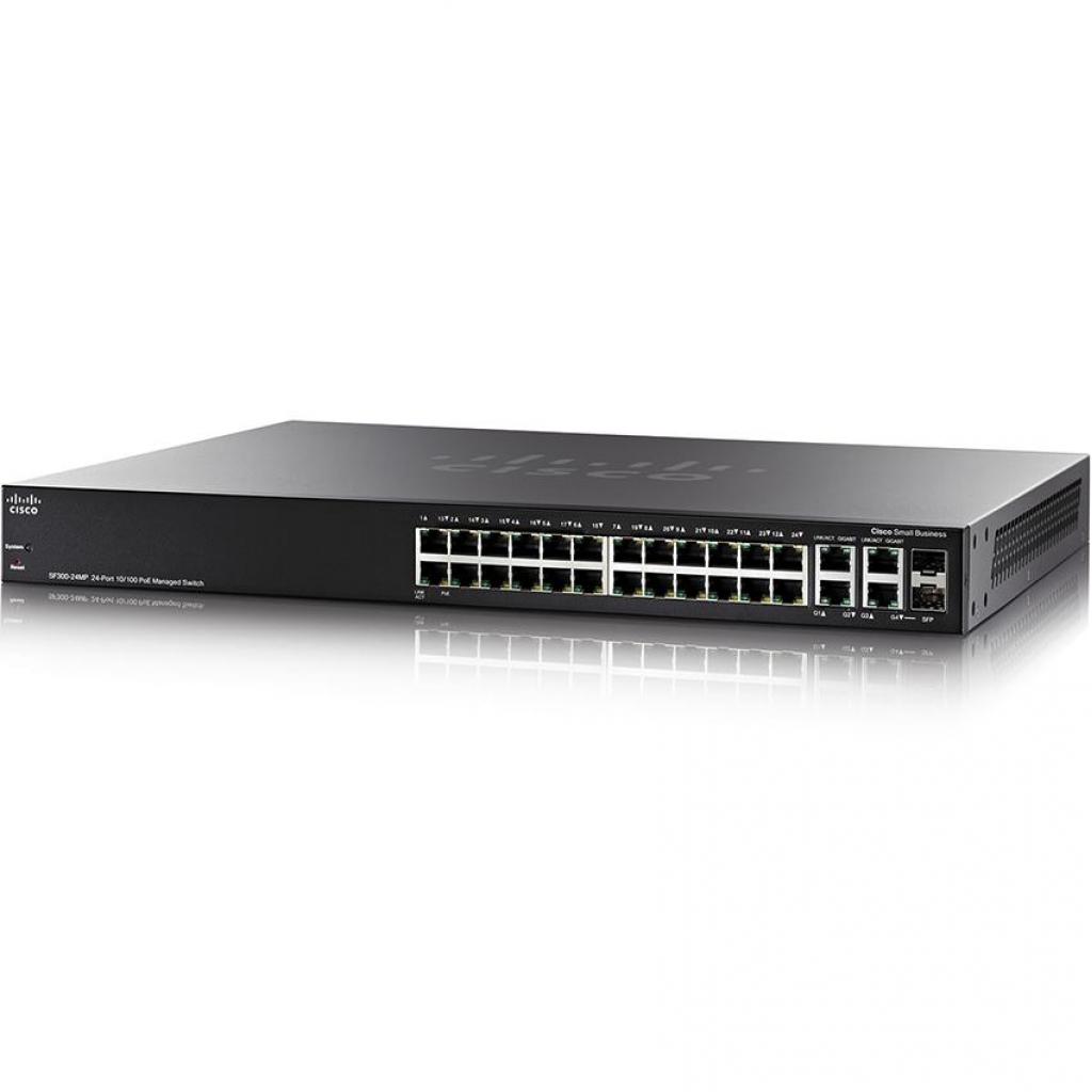 Комутатор мережевий Cisco SF300-24MP (SF300-24MP-K9-EU) - зображення 1
