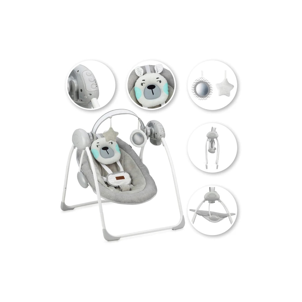 Крісло-гойдалка MoMi Liss (колір - turquoise) (BULE00015) - зображення 3