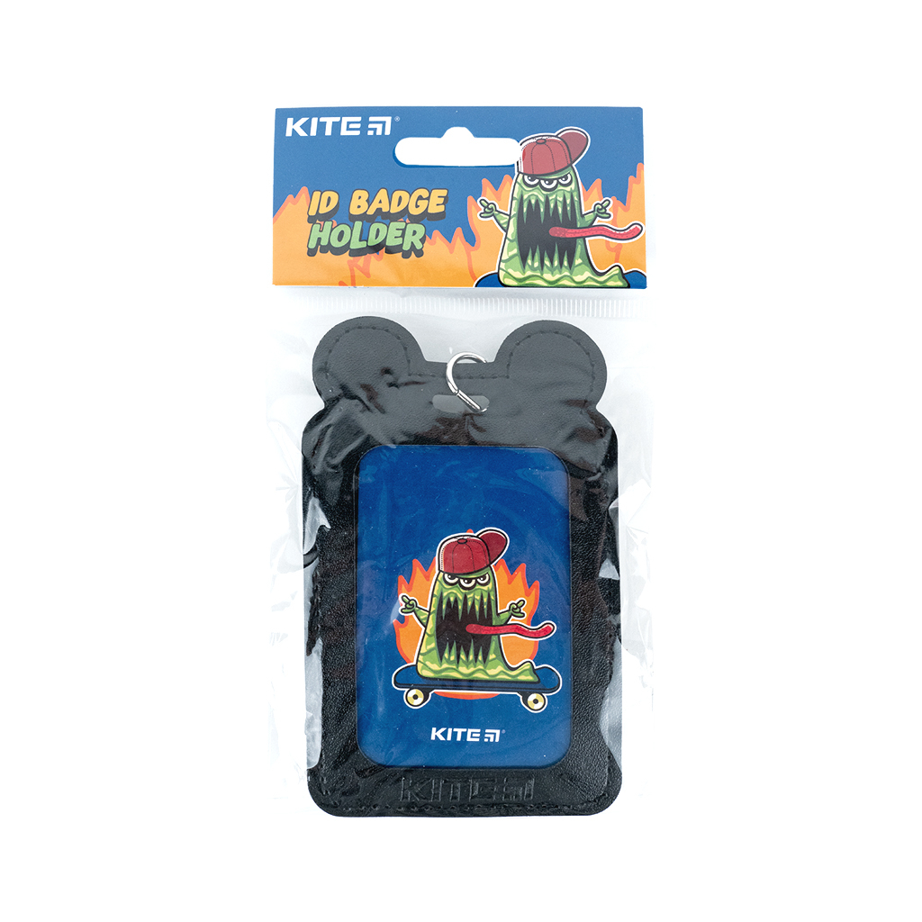 Бейдж Kite вертикальний на шнурку, чорний (K24-296-3) - изображение 4