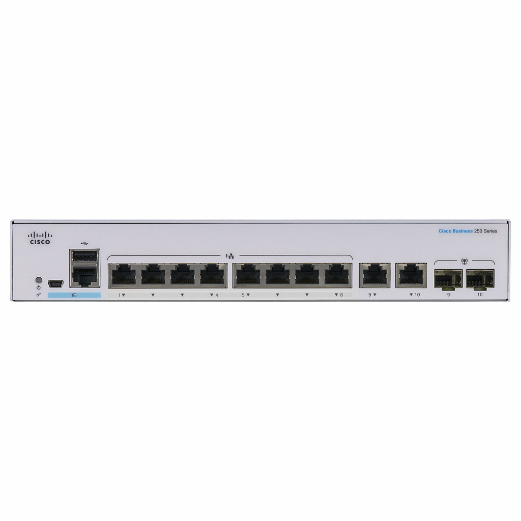 Комутатор мережевий Cisco CBS250-8T-E-2G-EU - зображення 2