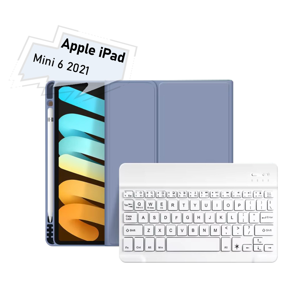 Чохол до планшета BeCover with keyboard Apple iPad Mini 6 2021 Purple (712991) - зображення 1