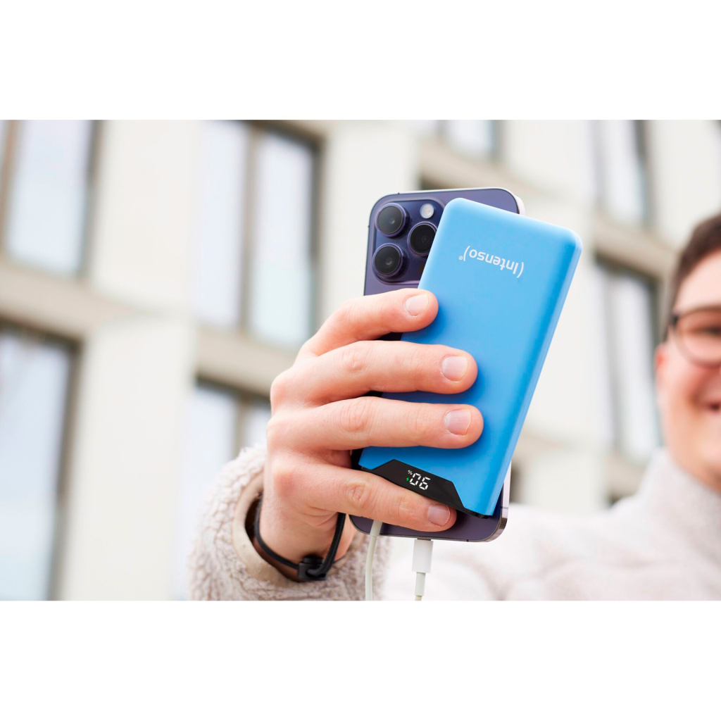 Батарея універсальна Intenso F10000 10000mAh QC/3.0 blue (7332035) - зображення 8