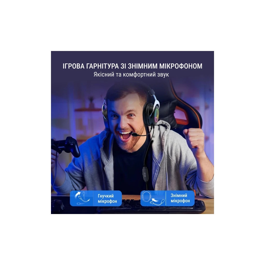 Навушники Fifine H3 RGB Black (H3) - изображение 11