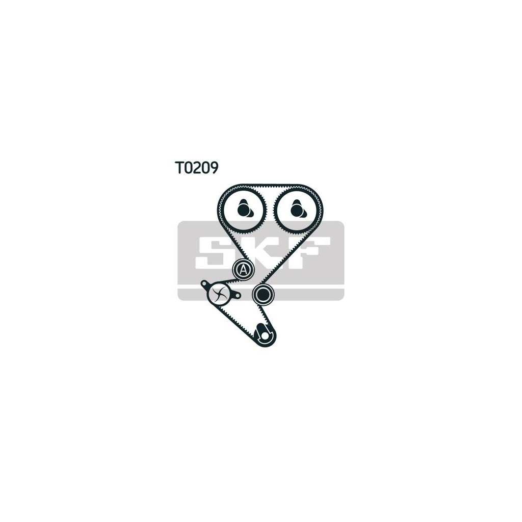 Комплект ременя ГРМ з помпой SKF VKMC 03258 - зображення 2