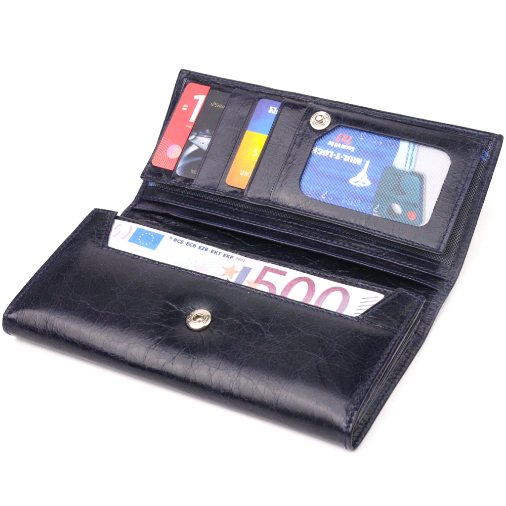 Портмоне Canpellini З натуральної шкіри Синє (21533) - зображення 5