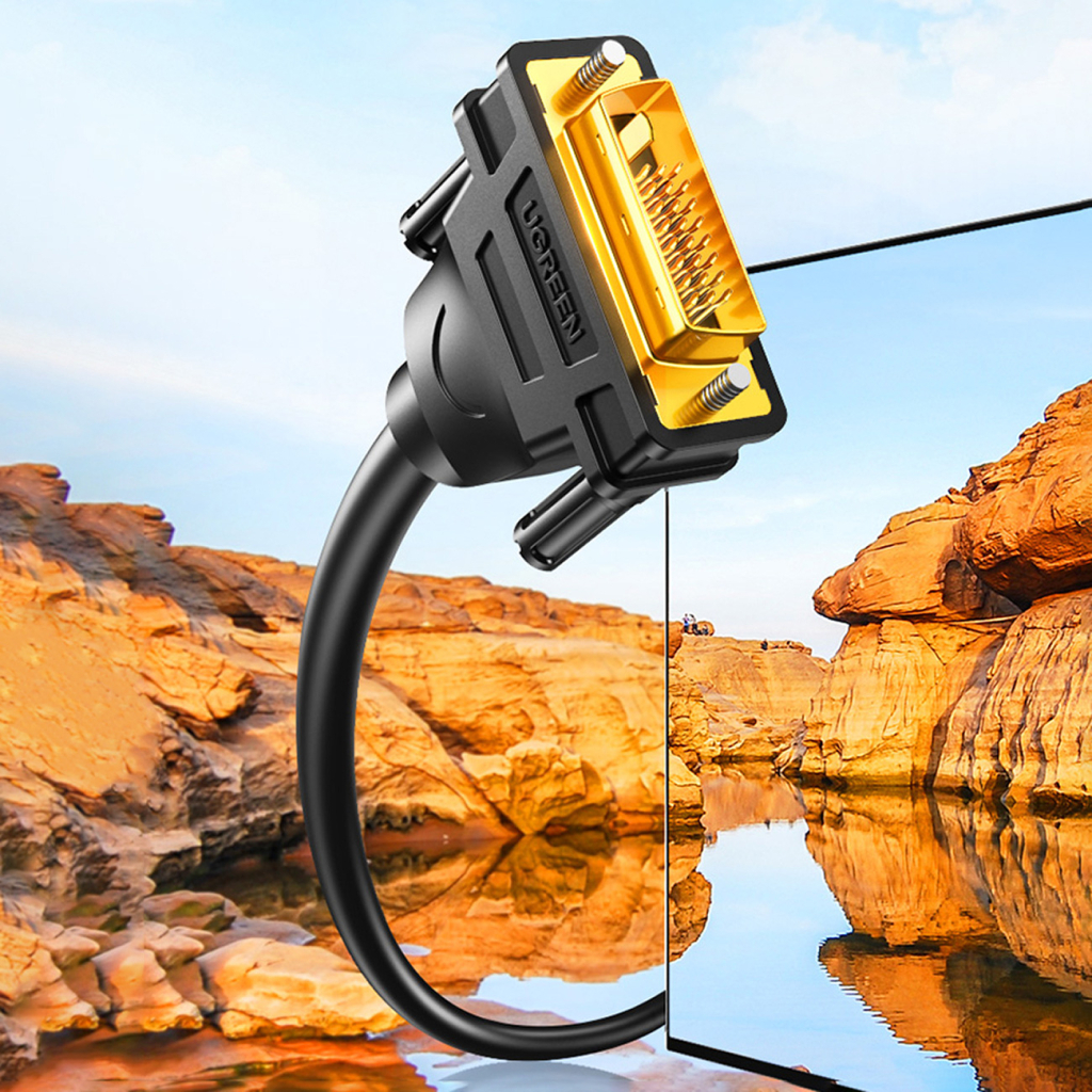 Кабель мультимедійний DVI M to DVI M 1.5m 24+1pin DV101 black UGREEN (11606) - зображення 5