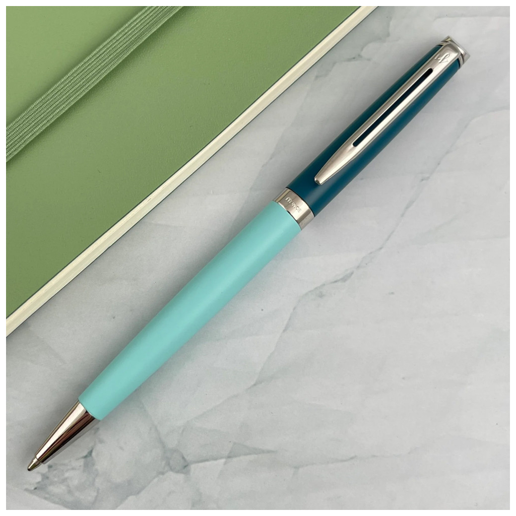 Ручка кулькова Waterman HEMISPHERE Colour Blocking Green CT BP (22 583) - изображение 6