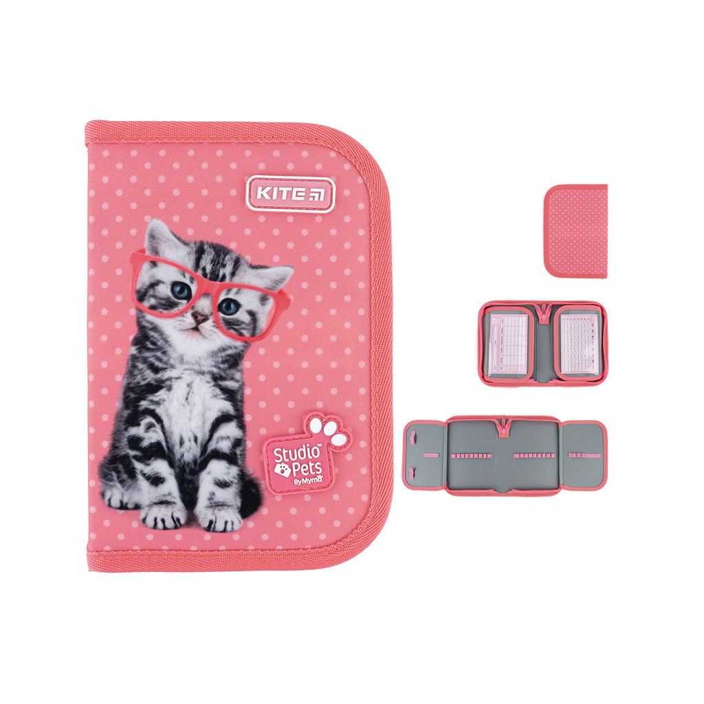 Пенал Kite Studio Pets 622-2 , 1 відділення, 2 відвороти (SP24-622-2) - зображення 1