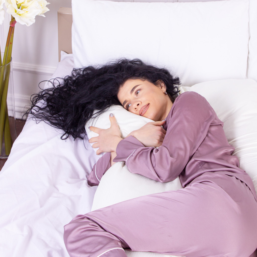 Подушка MirSon для вагітних і відпочинку Eco Line №8033 U-подібна White-Creamy (2200006185086) - изображение 3