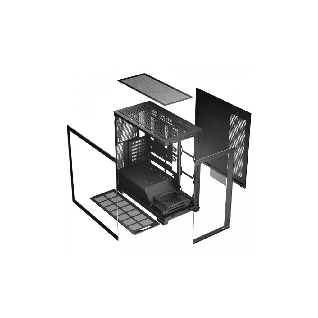 Корпус Modecom VOLCANO STELLAR MIDI w/o fans BLACK (AT-STELLAR-NF-0000-10) - зображення 10
