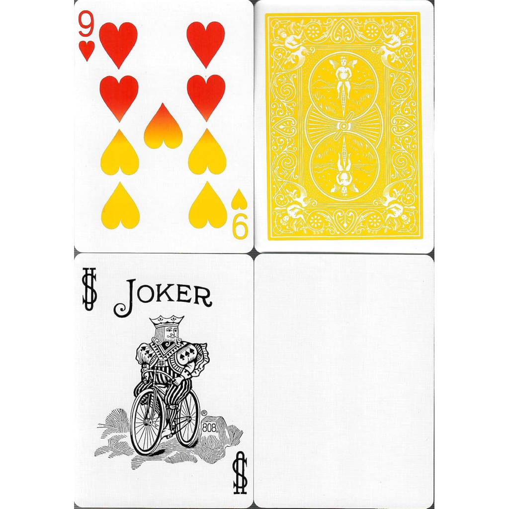Гральні карти Bicycle Rider Back Yellow deck (09421) - зображення 4