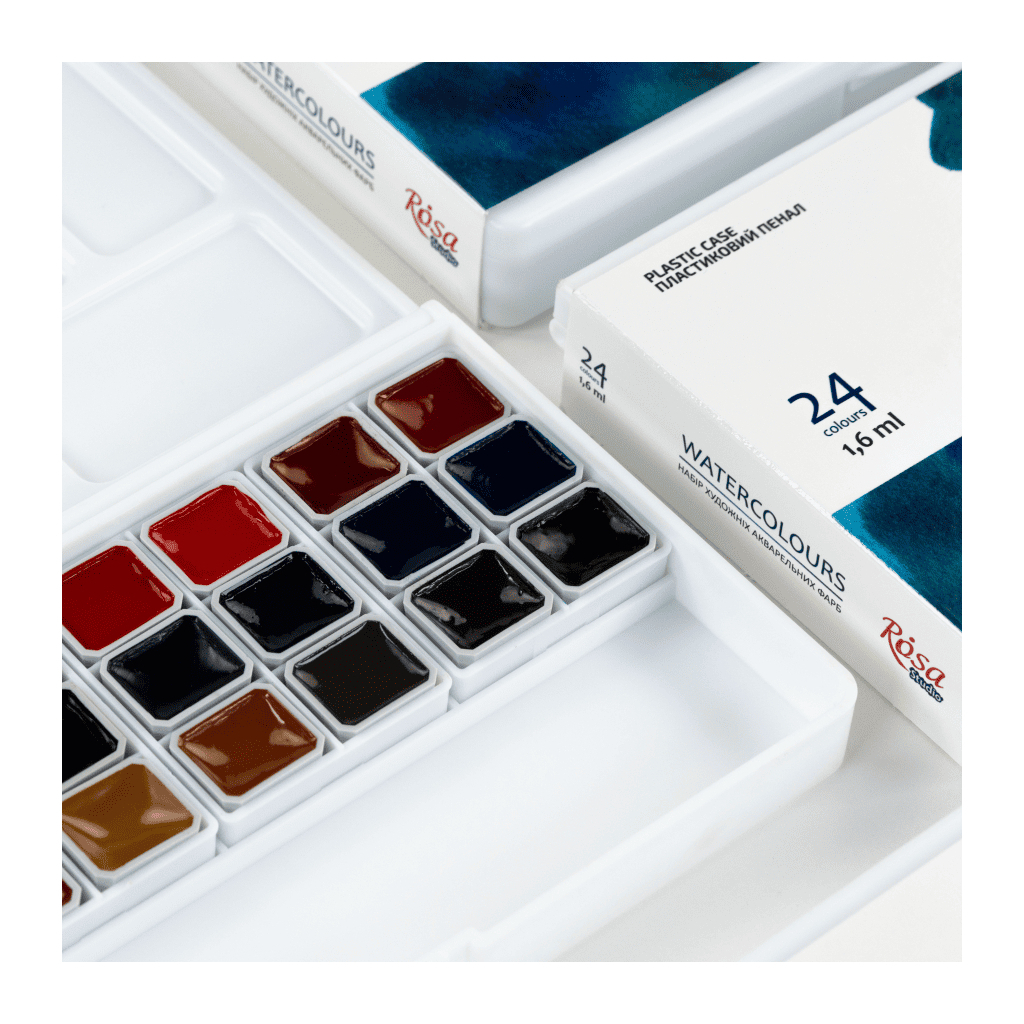 Акварельні фарби Rosa Studio 24 кольори (4823098541622) - изображение 5