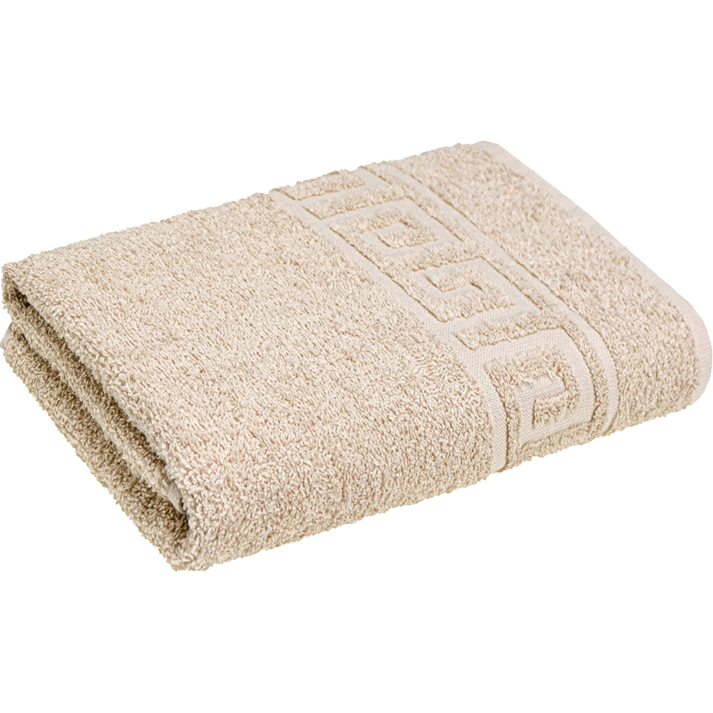 Рушник Home Line махровий бордюрний (бежевий) 400 гр/м2, 40х70 см (179741) - зображення 1