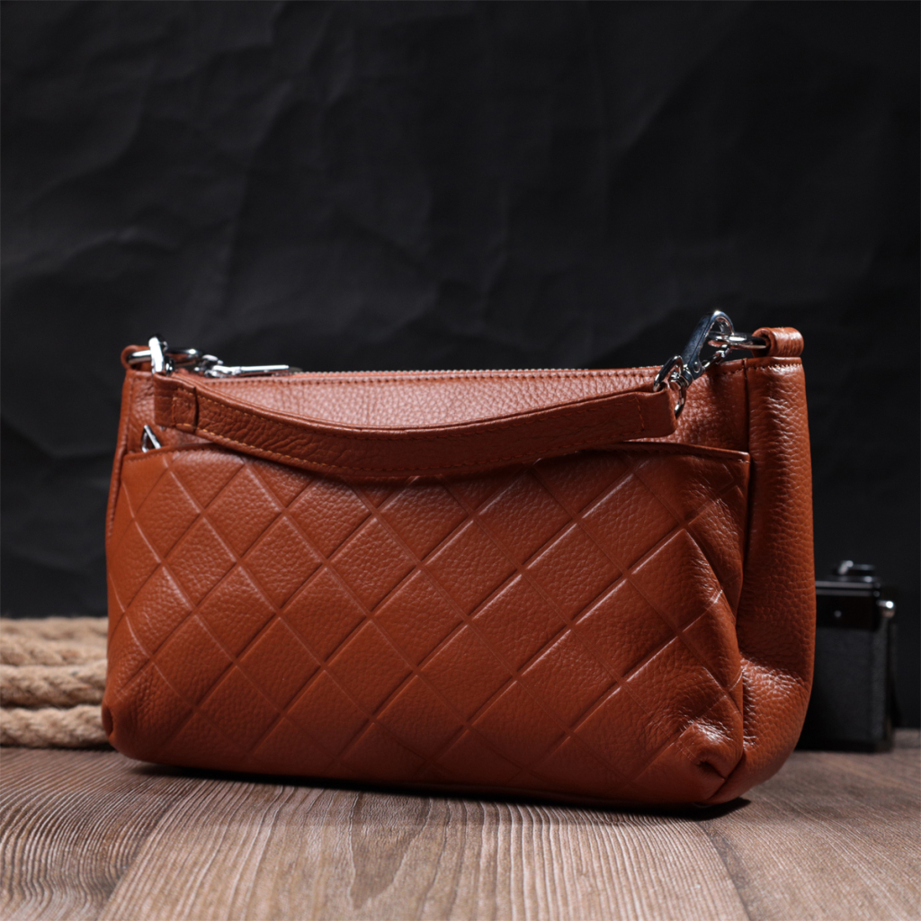 Сумка Vintage З натуральної шкіри Руда (22804) - зображення 11