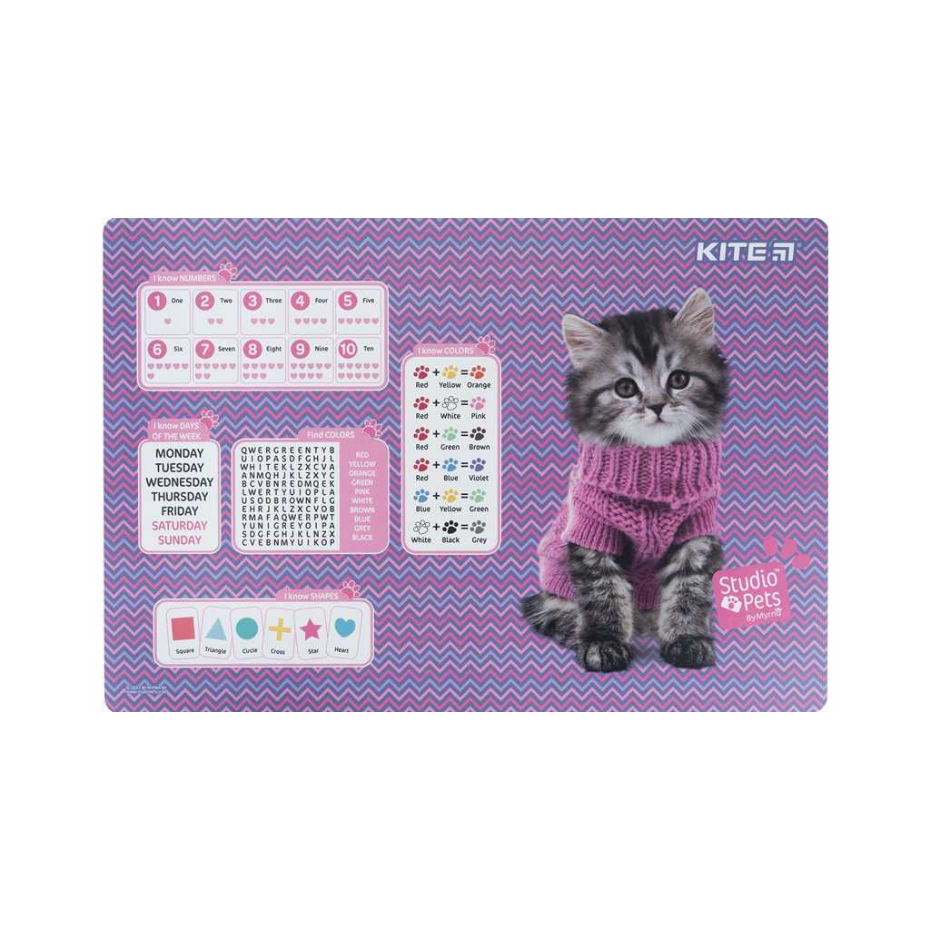 Підкладка настільна Kite Studio Pets 42,5 x 29 см (SP23-207) - изображение 1