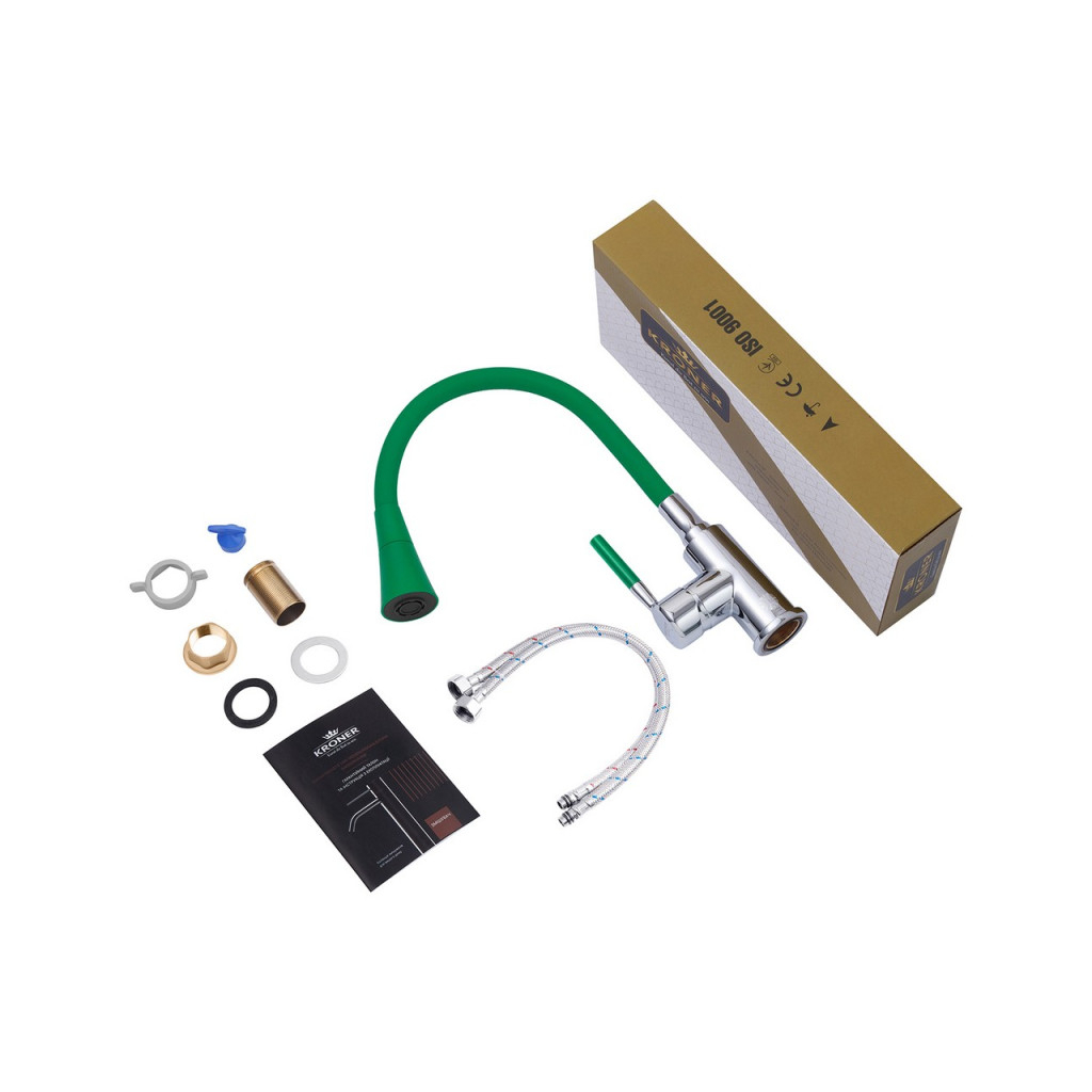 Змішувач Kroner Kuche-C132GRN - зображення 8