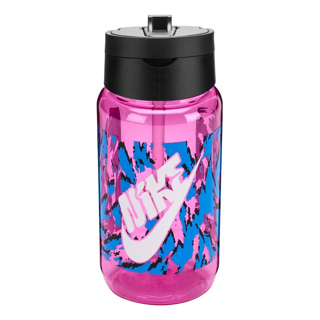 Пляшка для води Nike TR Renew Recharge Straw Bottle 16 OZ рожевий, чорний, білий 473 мл N.100.7641.660.16 (887791762139) - зображення 1