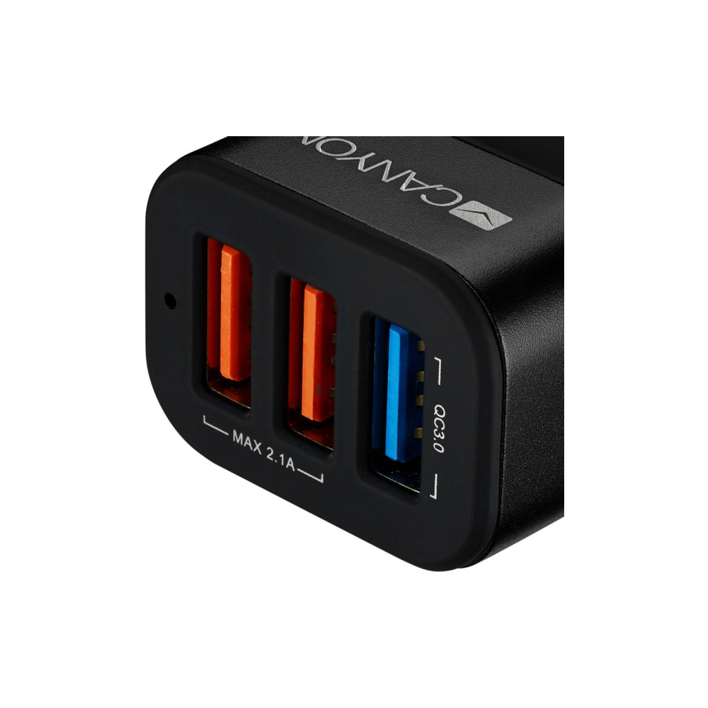 Зарядний пристрій Canyon Universal 3xUSB car adapter (CNE-CCA07B) - зображення 3