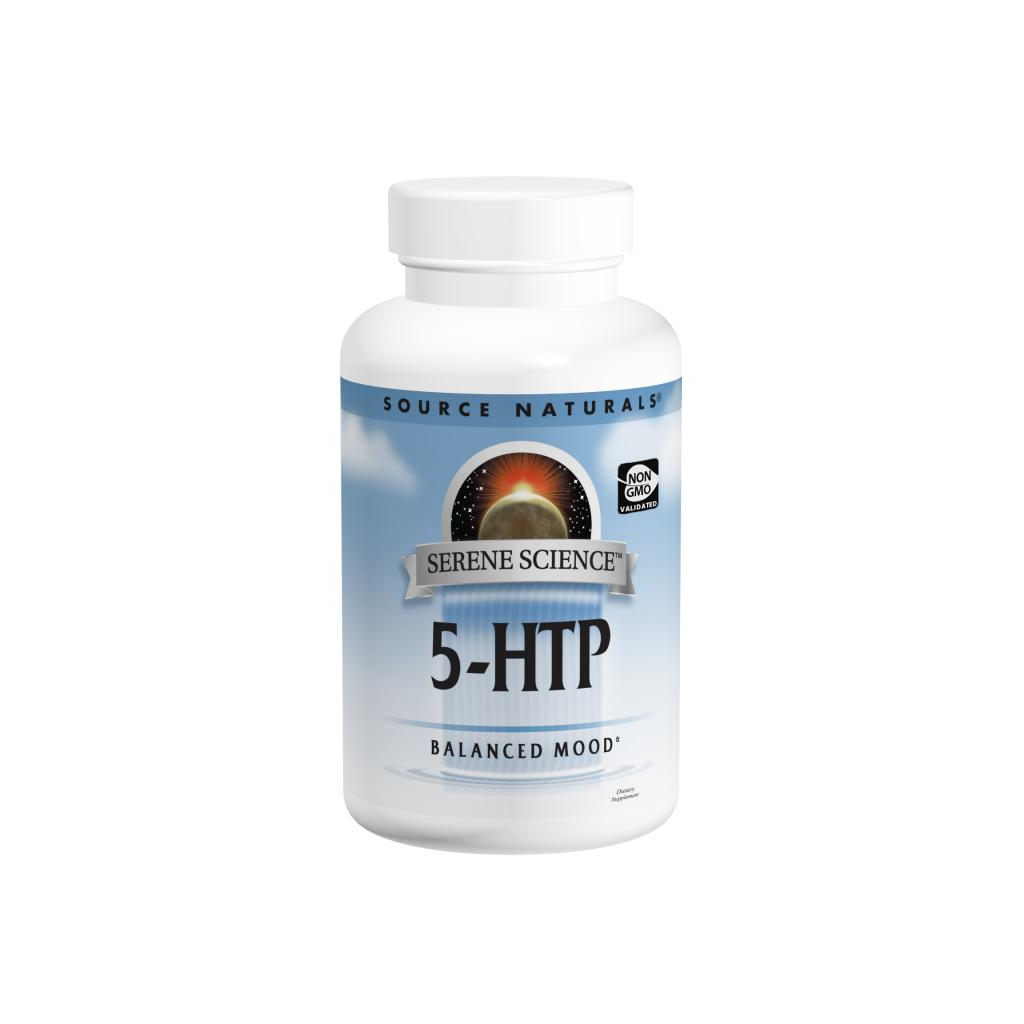 Амінокислота Source Naturals 5-HTP (гідроксітріптофан), 100мг, Serene Science, 60 капсул (SN1695) - зображення 1