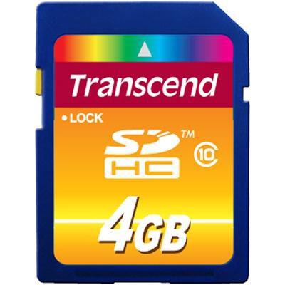 Карта пам'яті Transcend 4Gb SDHC class 10 (TS4GSDHC10) - зображення 1