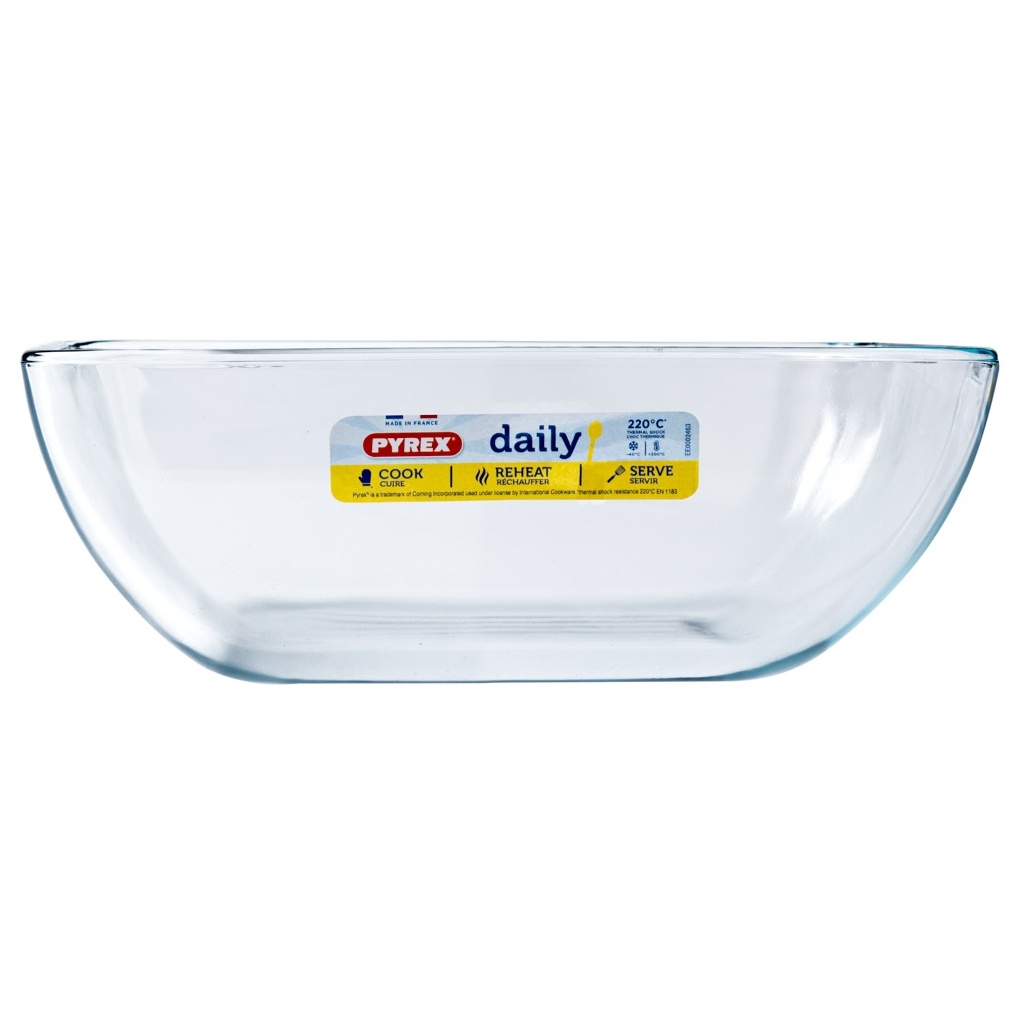 Форма для випікання Pyrex Daily з кришкою прямокутна 22 х 17 см 1.3 л (342P000/3046) - зображення 3
