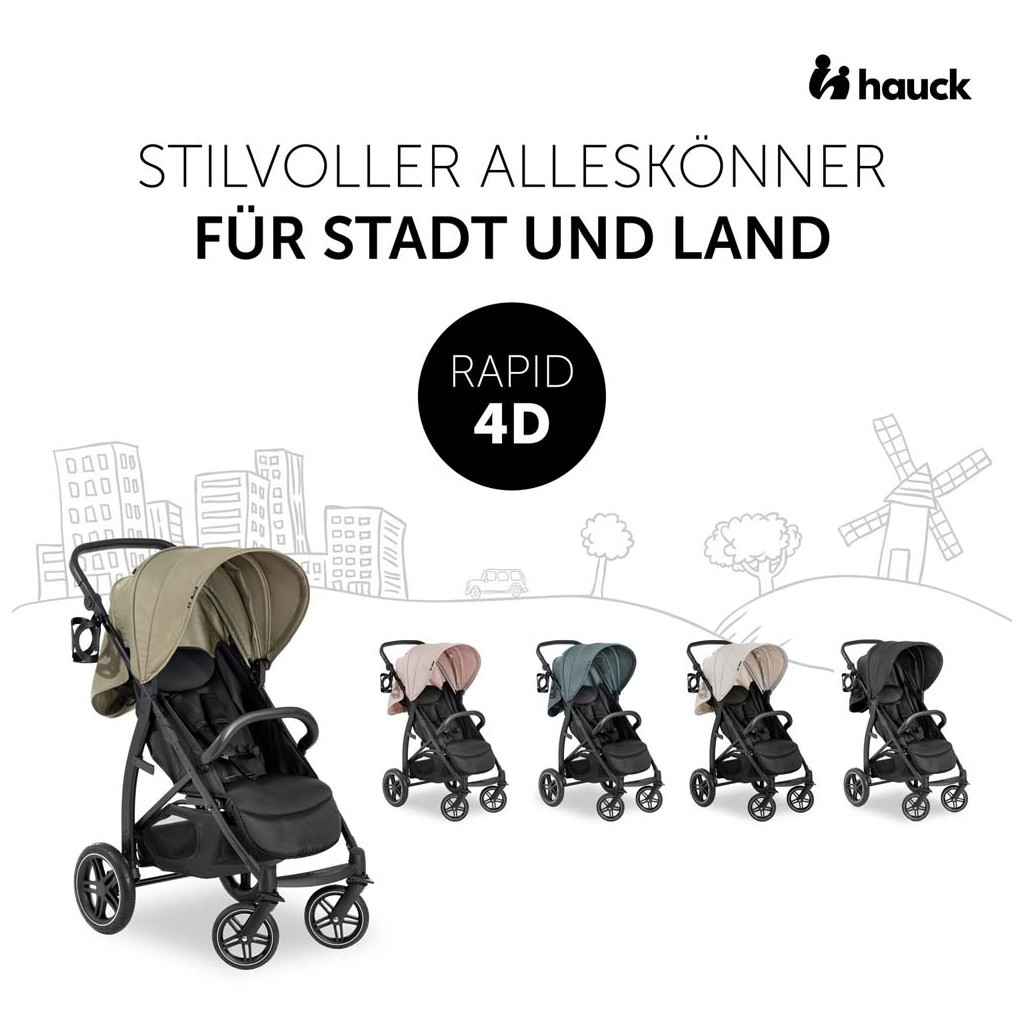 Коляска Hauck Rapid 4D Olive (14898-3) - зображення 3