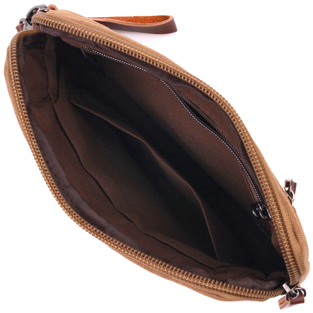 Сумка Vintage Чоловіча з текстилю Коричнева (21260) - зображення 6