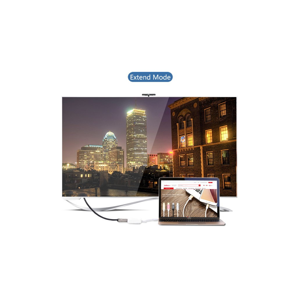 Перехідник USB2.0 Type-C to HDMI V1.4b 40273 white Ugreen (40273) - изображение 7