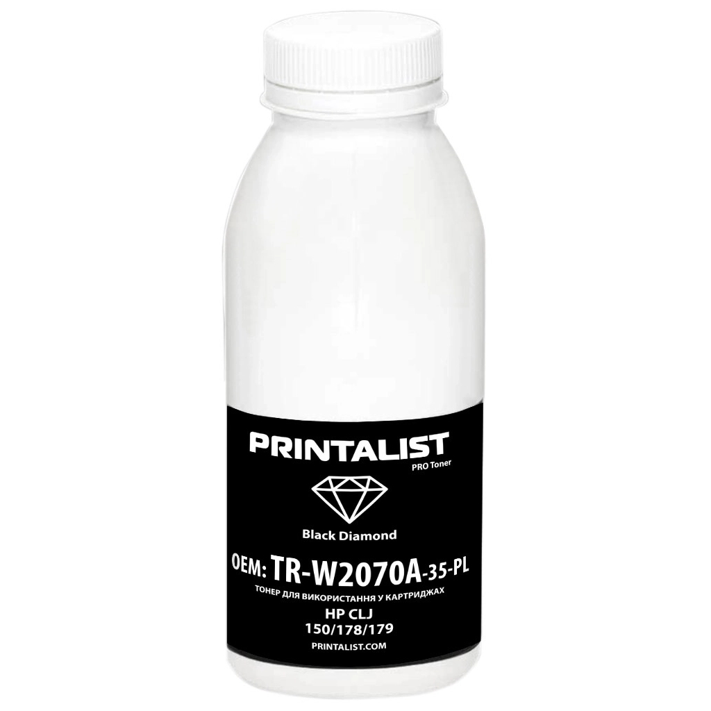 Тонер HP CLJ 150/178/179, 30г Black Printalist (TR-W2070A-35-PL) - зображення 1