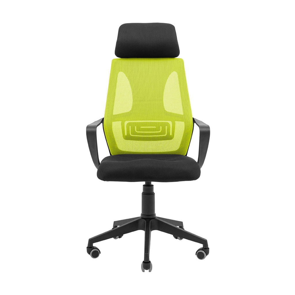 Офісне крісло Richman Профі Пластик Піастра Сітка чорна + зелена (ADD0003193) - зображення 2