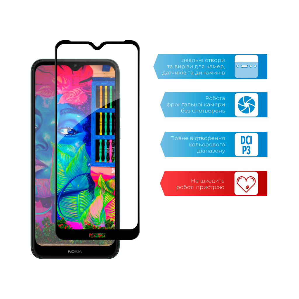 Скло захисне ACCLAB Full Glue Nokia C30 4G (1283126528798) - зображення 5