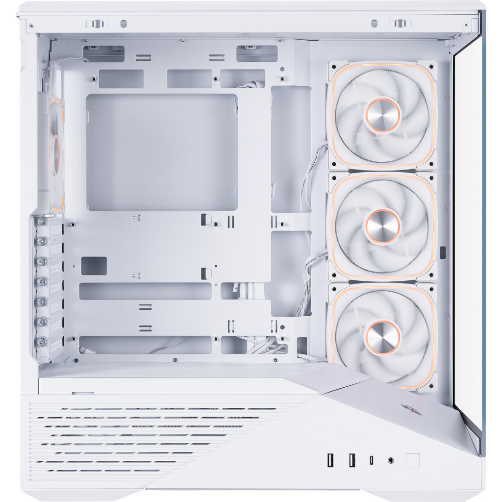 Корпус для ПК 1stPlayer GM7-WH-3FN7R-W-1FN7-W White (GM7-WH-3FN7R-W-1FN7-W) - зображення 3