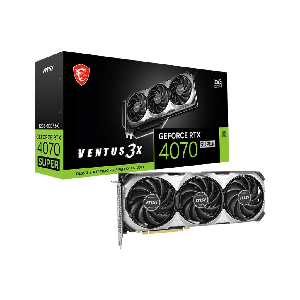 Відеокарта MSI GeForce RTX4070 SUPER 12Gb VENTUS 3X OC (RTX 4070 SUPER 12G VENTUS 3X OC) - зображення 5