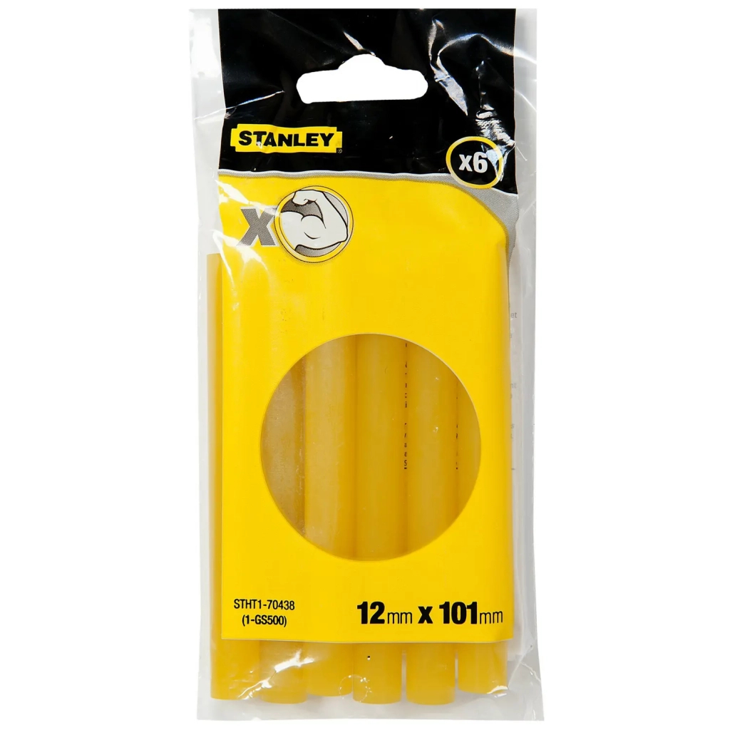 Клейові стержні Stanley сверхпрочный, d=11,3 мм, L= 100 мм, высокотемпературный, 6 шт (STHT1-70438) - изображение 1