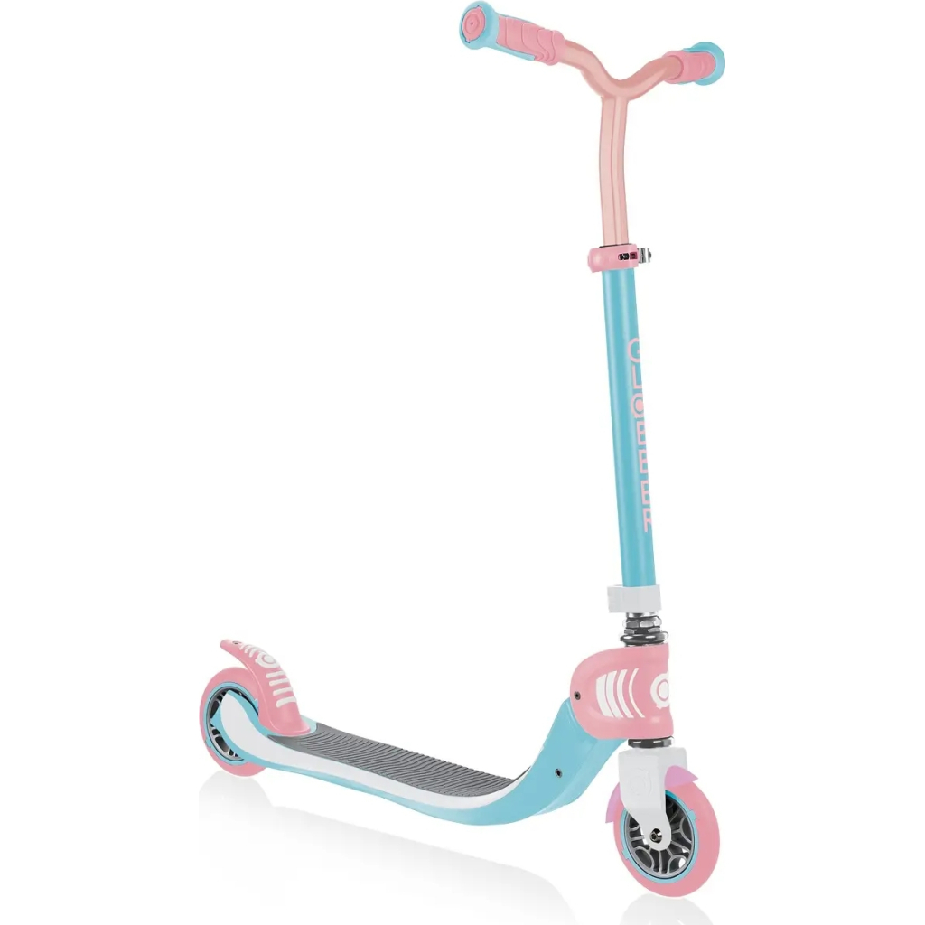 Самокат Globber Flow Foldable 125 до 100 кг 6+ 2 колеса Блакитно-рожевий (473-707) - зображення 2