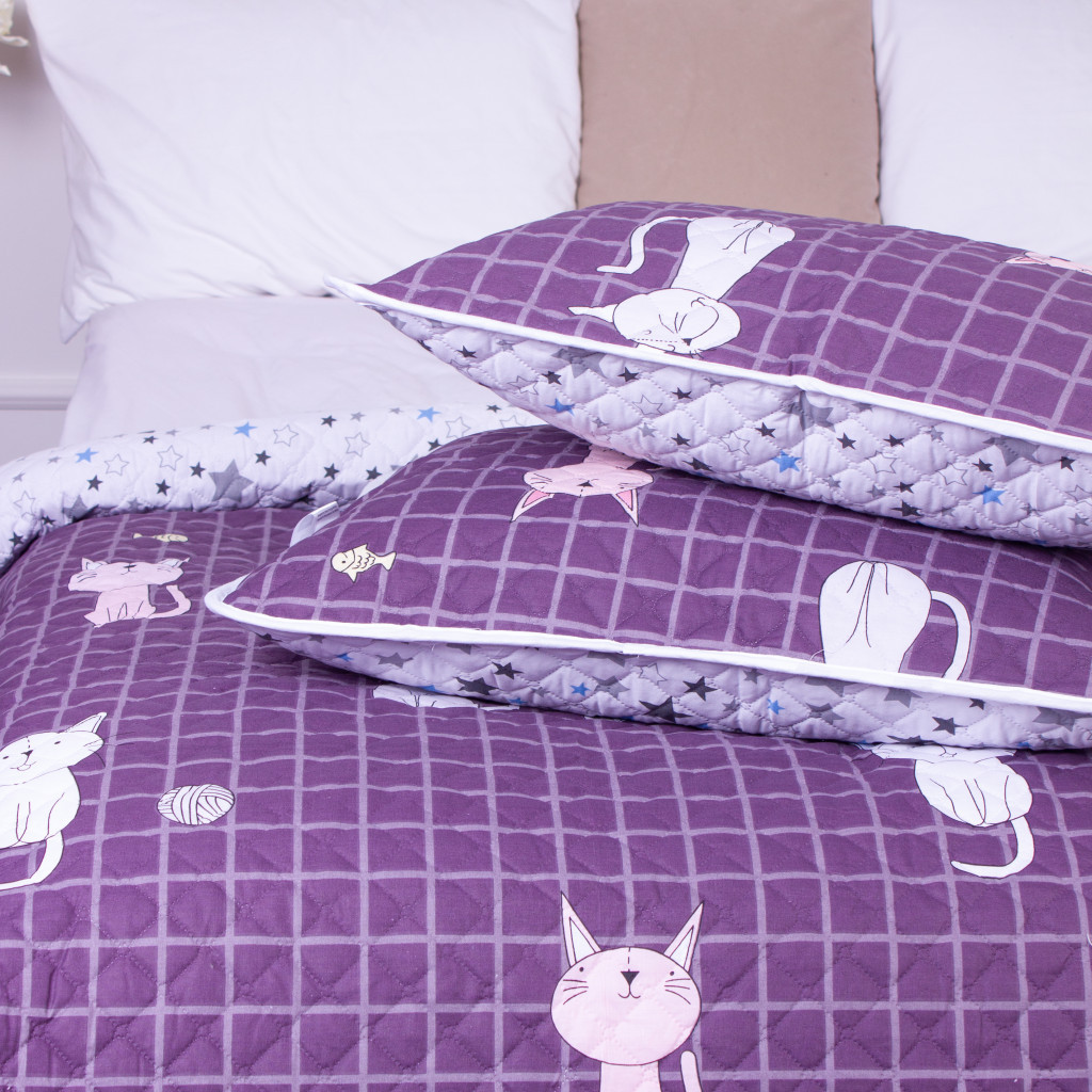 Покривало MirSon набір Color Fun Line №7021 Whales in the sea 180х210 + 2 наволочки 50х70 (2200005375457) - зображення 8