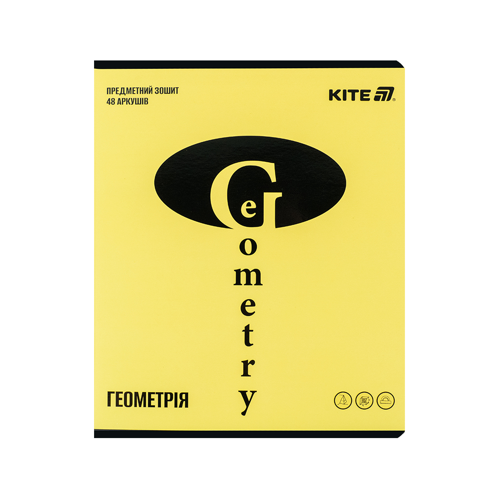 Зошит Kite предметний Bright 48 аркуші, клітинка, геометрія (K25-240-11) - зображення 1