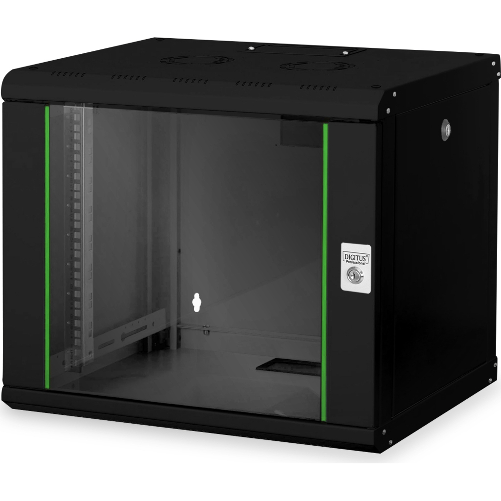 Шафа настінна Digitus 9U Wall Mounting Unique 19" 600x600 (DN-1909U-6/6-SW) - зображення 1