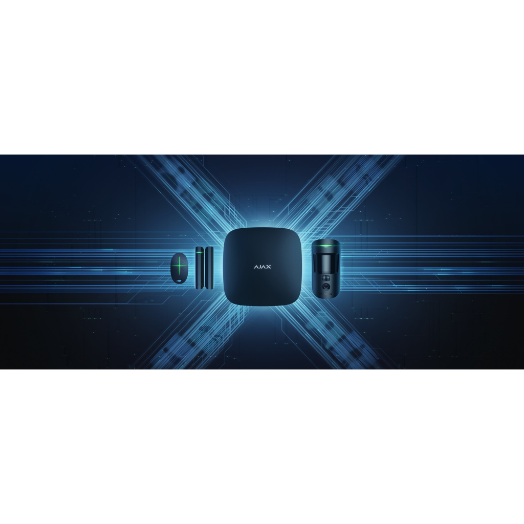 Комплект охоронної сигналізації Ajax StarterKit Cam Plus HDR black - изображение 2