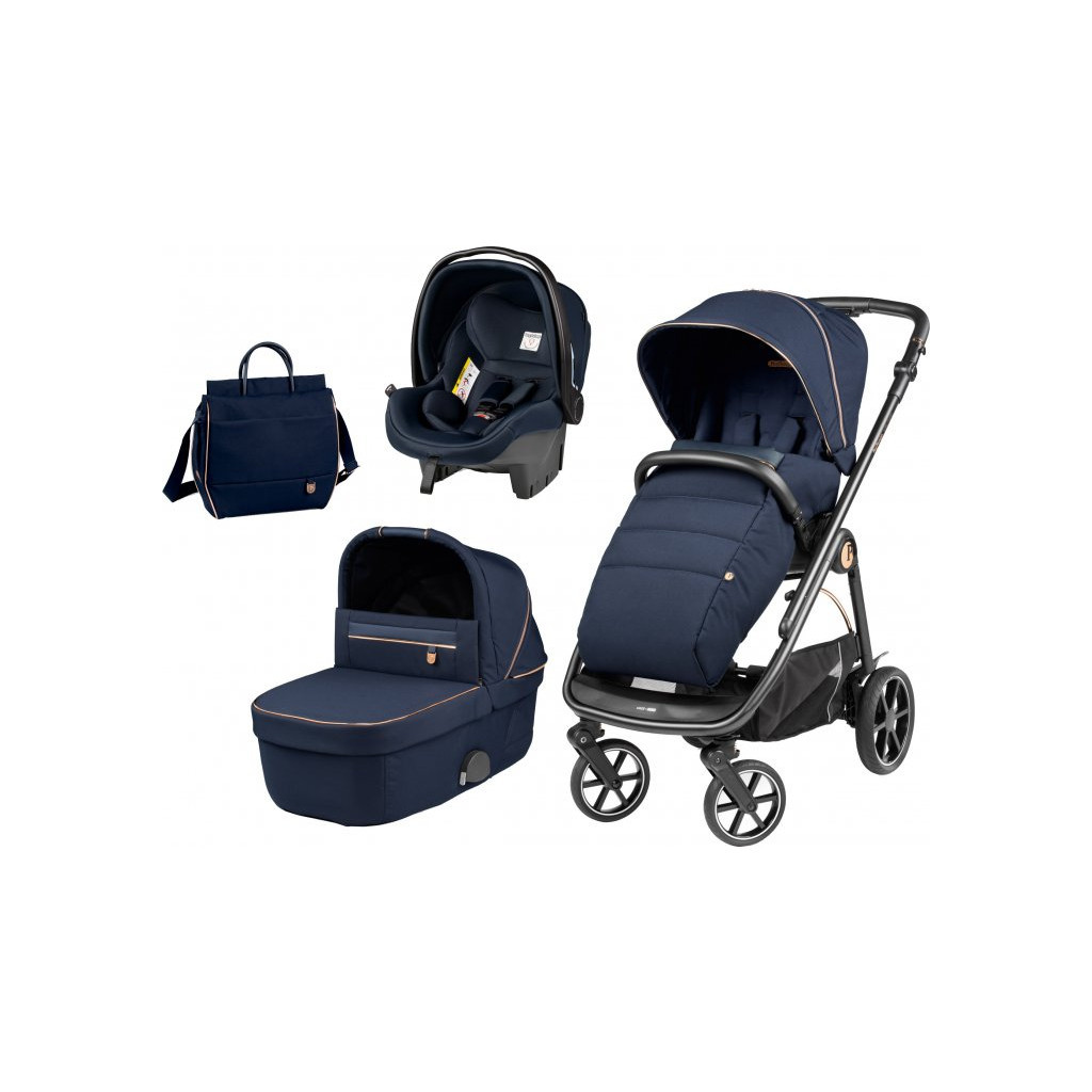 Коляска Peg-Perego 3 в 1 Veloce Blue Shine SL (PACK-VEL31SL000007) - зображення 1