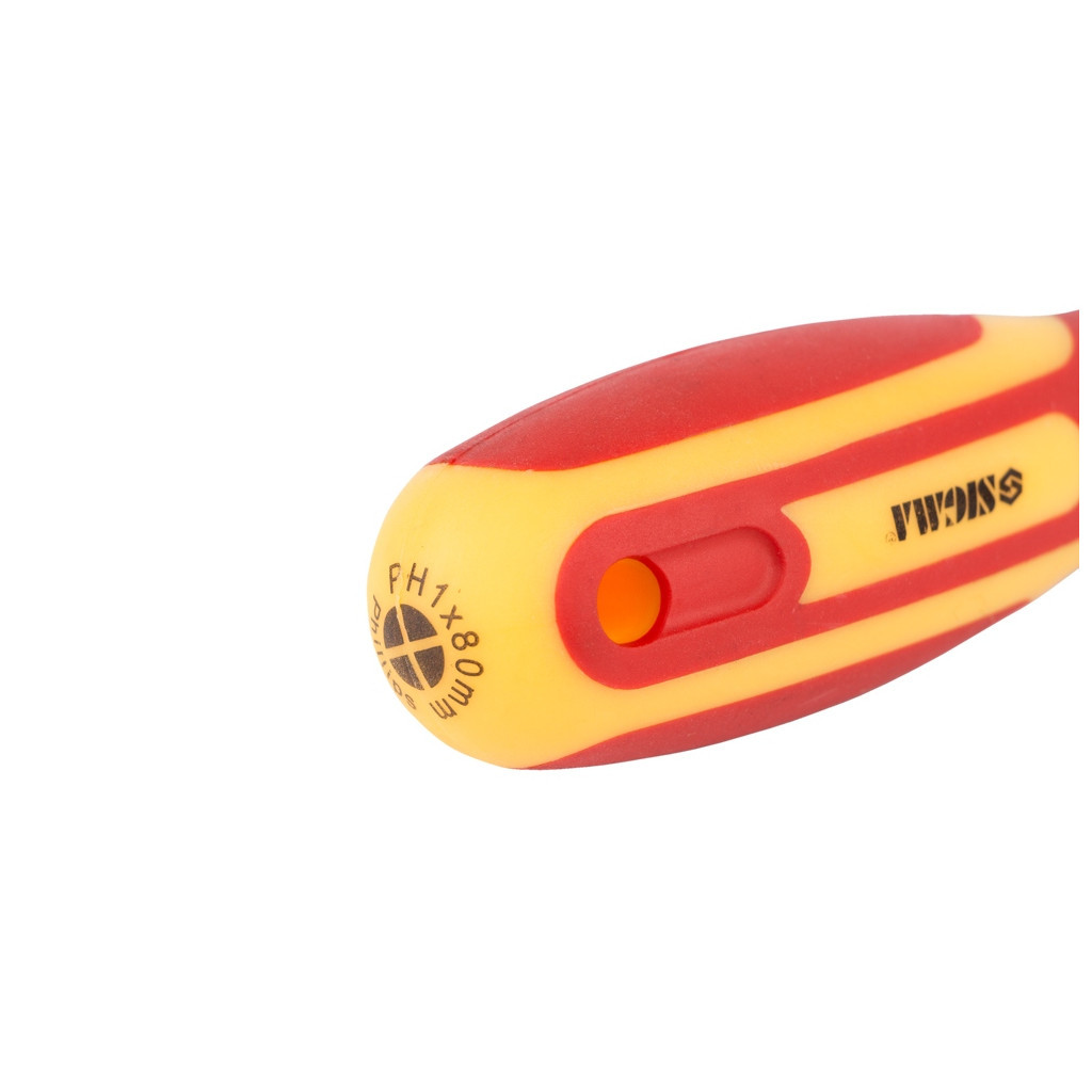 Викрутка Sigma діелектрична хрестова PH1x80мм 1000В CrV (4008141) - изображение 5