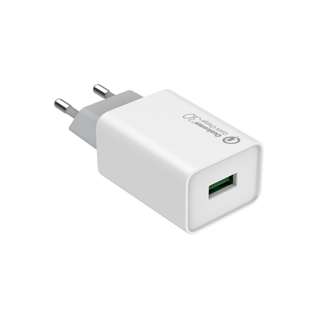 Зарядний пристрій ColorWay 1USB Quick Charge 3.0 (18W) (CW-CHS013Q-WT) - зображення 2