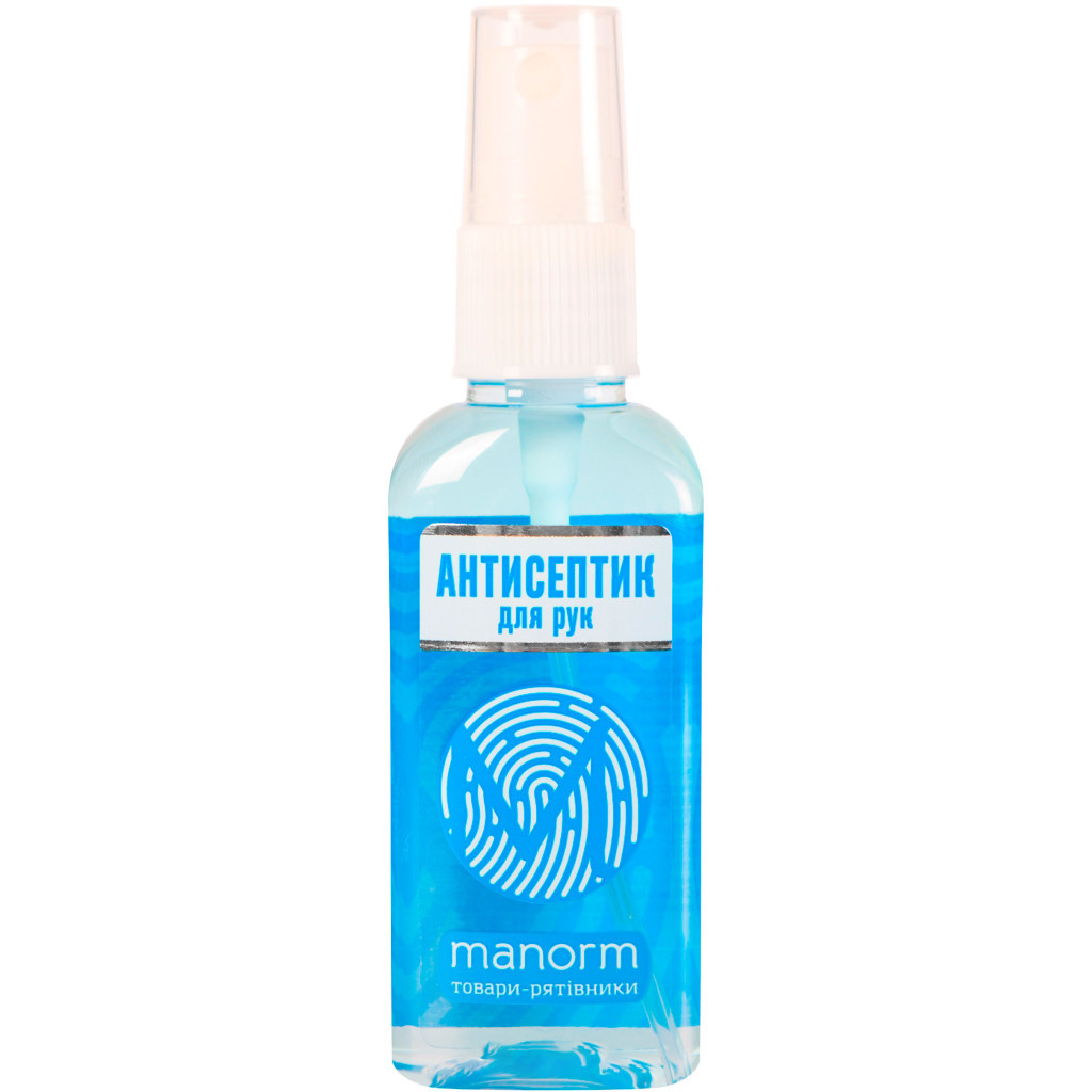 Антисептик для рук Manorm Aquamarine 50 мл (4820136730307) - зображення 1