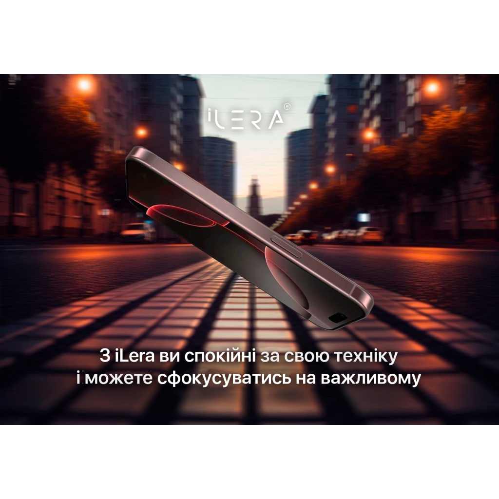 Скло захисне iLera DeLuxe Incognito FullCover Glass iPhone 15 Pro Max (ILINDL15PRMX) - зображення 5
