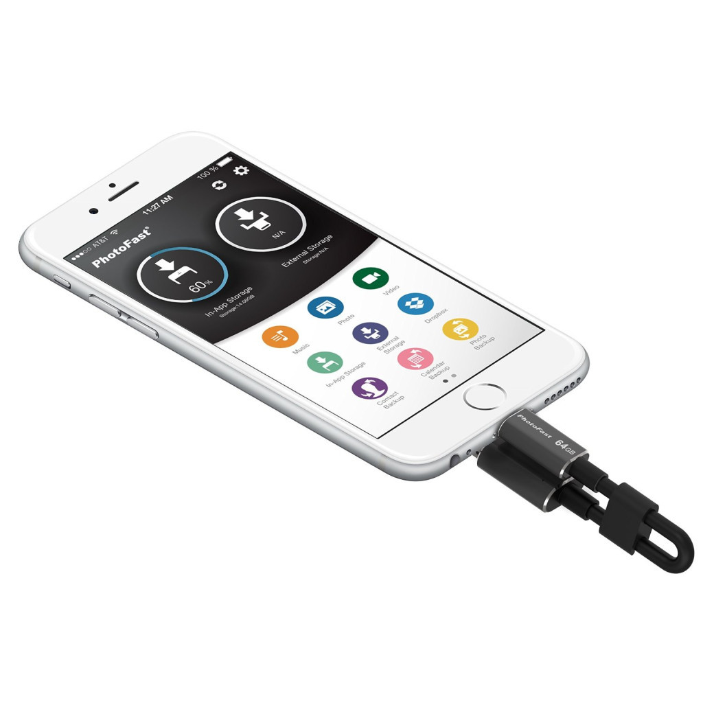 USB флеш накопичувач PhotoFast 64GB MemoriesCable Black USB 3.0 - Lightning (CABLEU3-64GB) - зображення 9