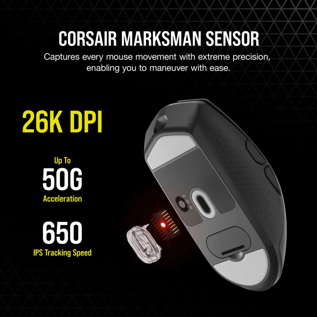 Мишка Corsair Katar Elite Wireless Black (CH-931C111-EU) - изображение 12